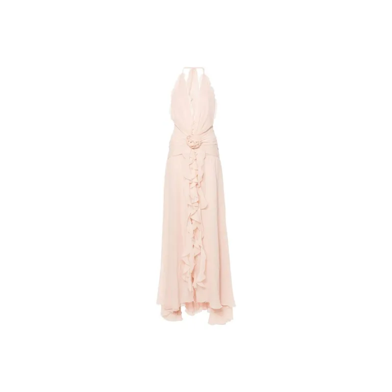 Blumarine Floral appliqué Maxi Dress-0