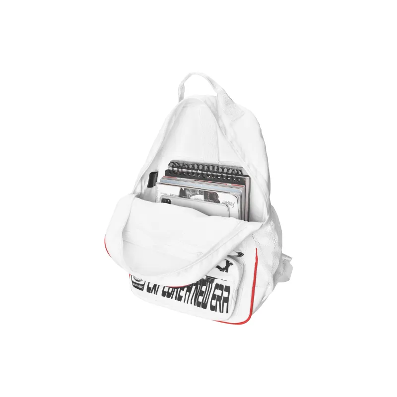 8atheist Polyester Backpack Unisex White-7