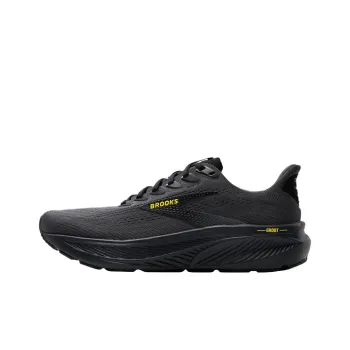 Brooks Ghost 17 Ebony Black Yellow