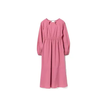 Beams Long Sleeved Dress Women's Pink