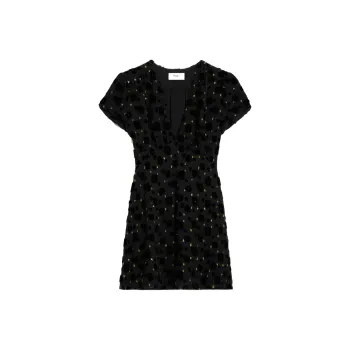 CELINE SS24 Short Sleeved Dress Women's Black