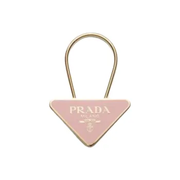 PRADA Enamel Keychains Women's Pink
