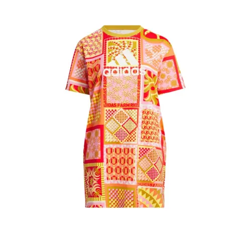 Adidas Free Shipping With AdiClub Adidas X Farm Rio Slim Dress Plus Size