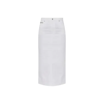 MOSCHINO Logo Embroidered Midi Pencil Shirt