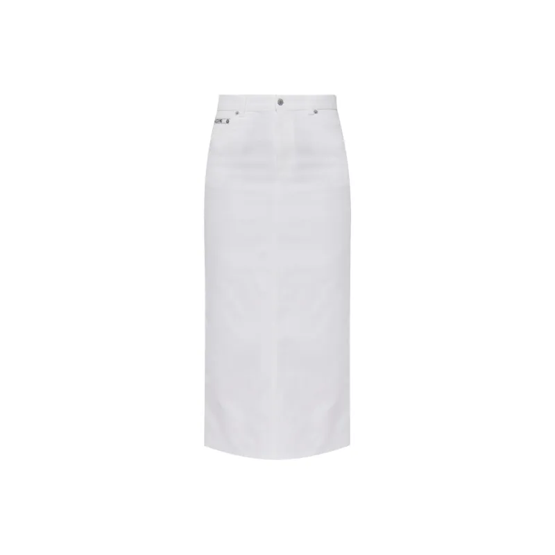 MOSCHINO Logo Embroidered Midi Pencil Shirt-0