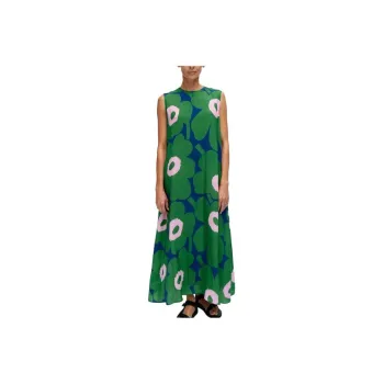 Marimekko Sleeveless Dress Women's Green