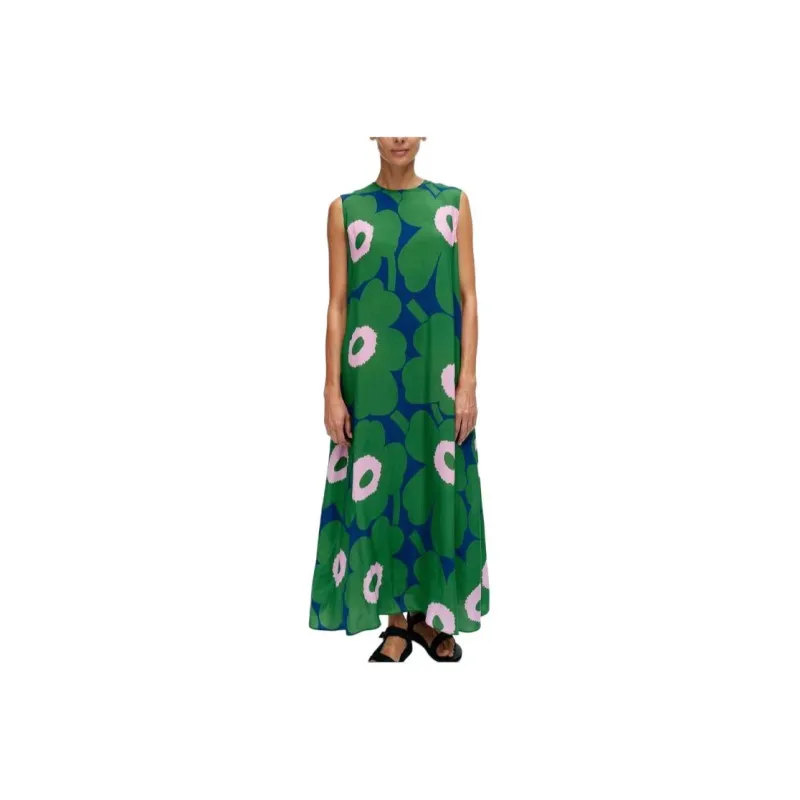 Marimekko Sleeveless Dress Women's Green-0