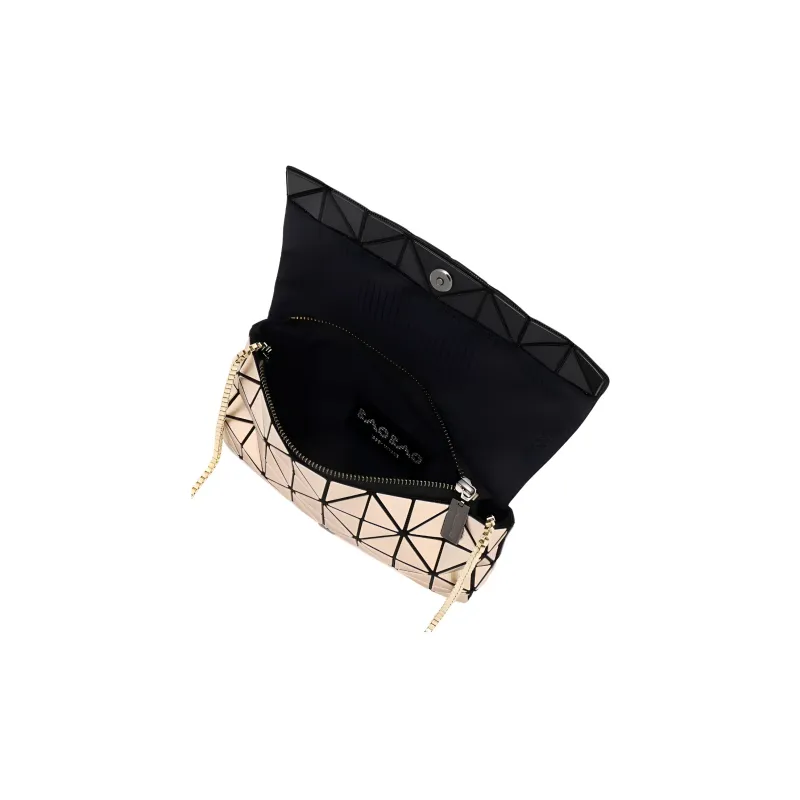 ISSEY MIYAKE Platinum PU Shoulder Bag, Crossbody Bag Women's Rose Gold-3