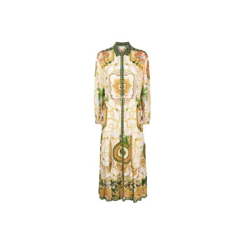 Camilla My Sweet Devotion-print Silk Dress