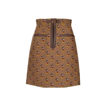 GUCCI X Disney Mickey Monochrome Skirt