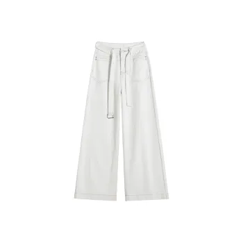 FAWENXIANGZI Jeans Women's White
