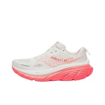 Sweaty Betty x Saucony Guide 18 Cushioning And Breathable Low Top Running Shoes Women's White