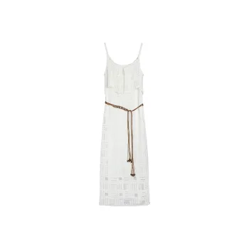 ELLE Slip Dresses Women's White