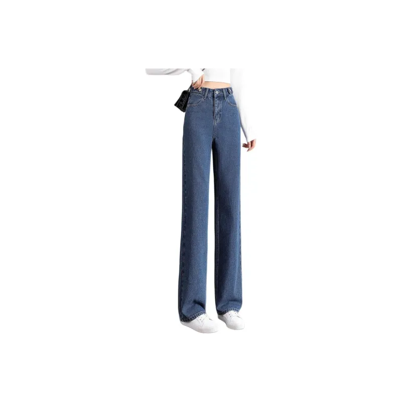 Mo Han Yi Mei Jeans Women's Denim Blue-0