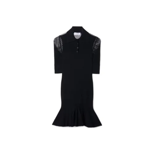 OFF WHITE Net Arrow Short Sleeved Midi Dress