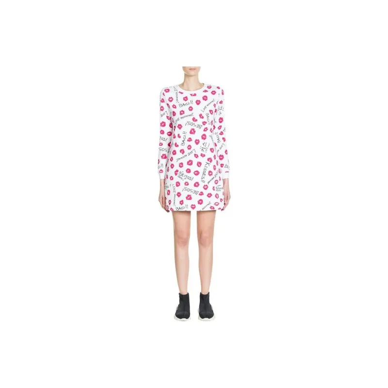 MOSCHINO Long Sleeved Dresses Women's White-0