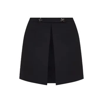 Valentino Casual Short Skirts Women's Black