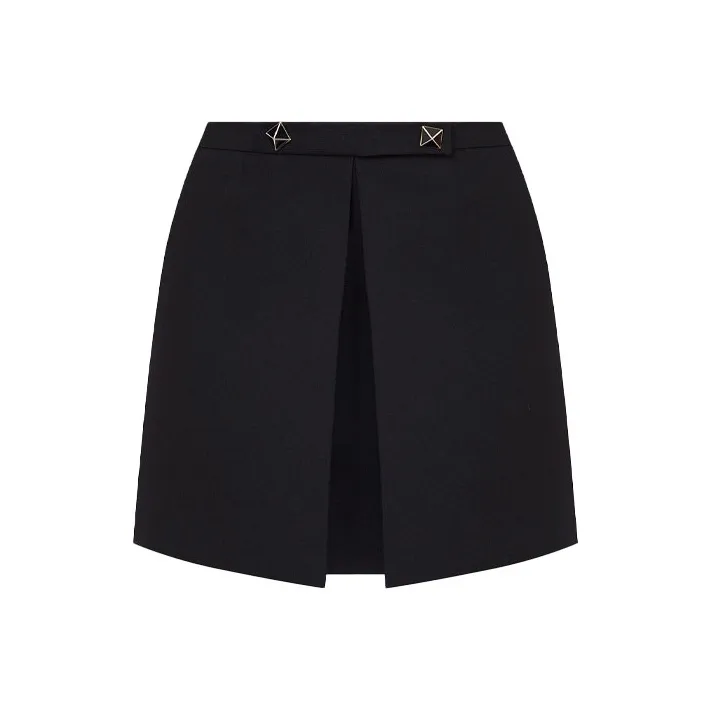 Valentino Casual Short Skirts Women's Black-0