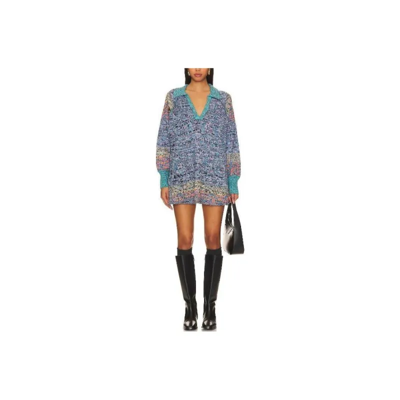 FREE PEOPLE Long-Sleeved Dresses Women's Multicolor-0