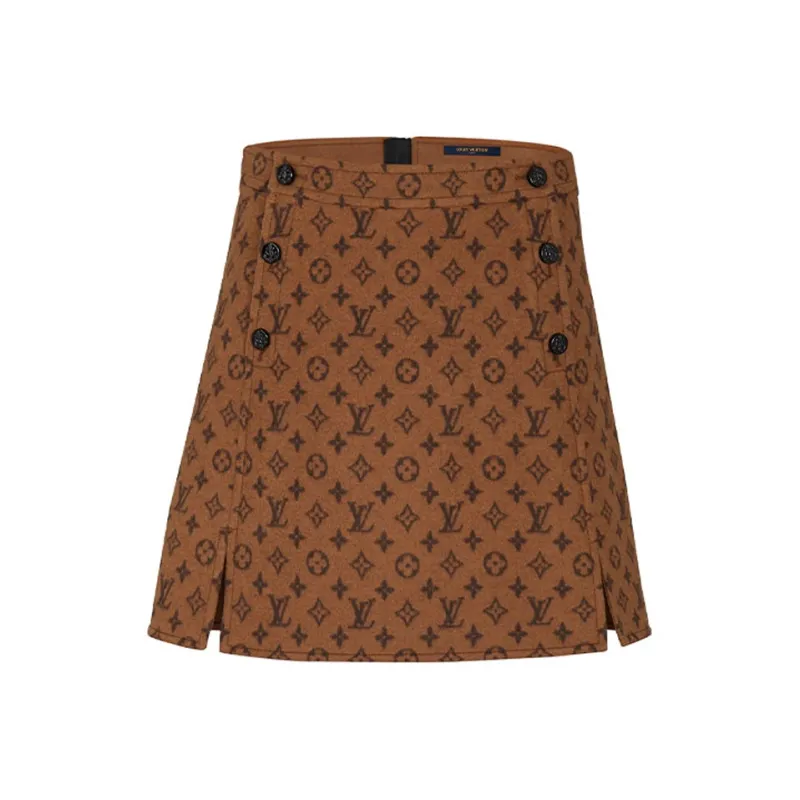 LOUIS VUITTON Leather Short Skirts Women's Multicolor-0