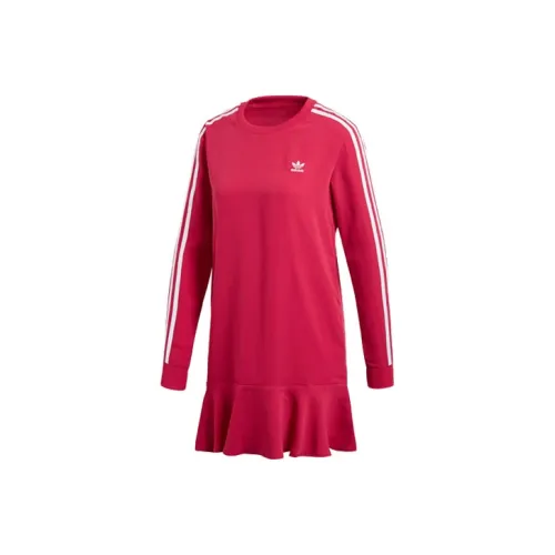 Adidas Originals Long Sleeved Dresses Women's Pink