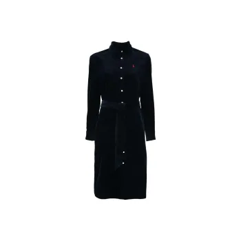 Polo Ralph Lauren Belted Corduroy Midi Dress