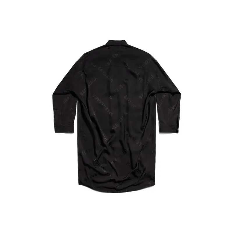 Balenciaga Diagonal Logo print Shirtdress-0