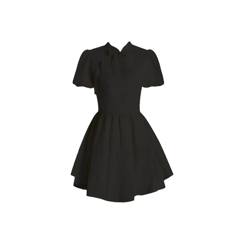 Qingli Wanton Short Sleeved Dresses Women's-1