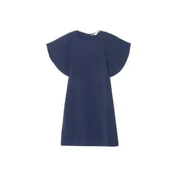 Stella McCartney FW23 Short Sleeved Dresses Women's Marine Blue