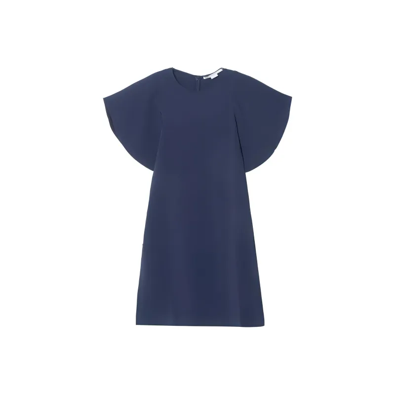Stella McCartney FW23 Short Sleeved Dresses Women's Marine Blue-0