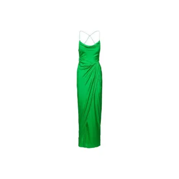 GAUGE81 Shiroi Draped Silk Maxi Dress