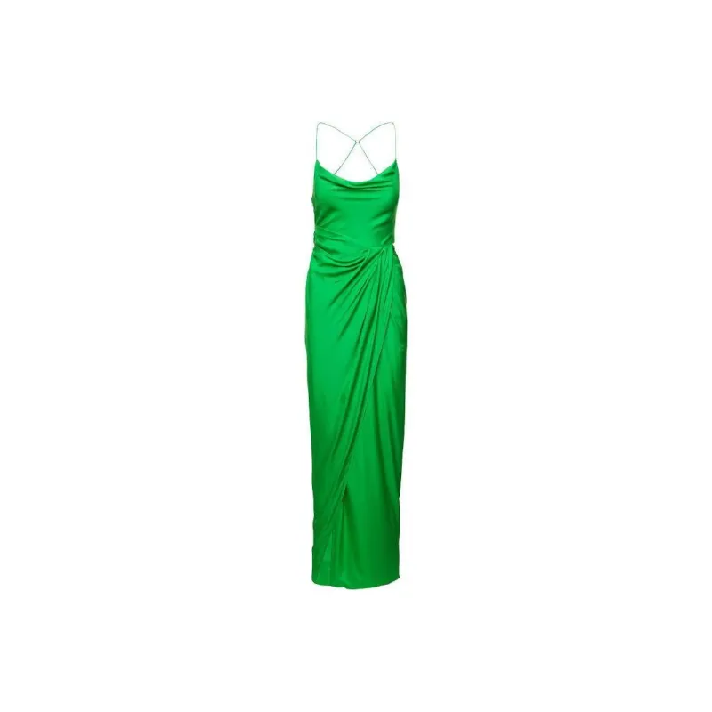 GAUGE81 Shiroi Draped Silk Maxi Dress-0