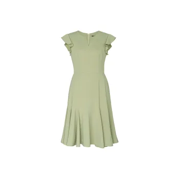 ROEYSHOUSE Sleeveless Dress Women's Yellow Green