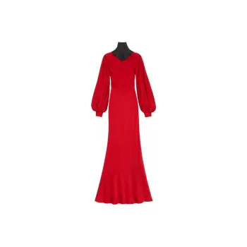 GUCCI Long-Sleeved Dresses Women's Red