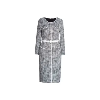 ROEYSHOUSE Long-Sleeved Dresses Women's Black White