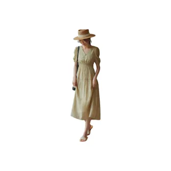 XWI Short Sleeved Dress Women's Matcha Green
