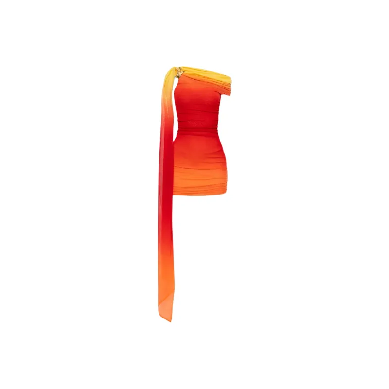 FERRAGAMO Sleeveless Dress Women's Orange Red-0