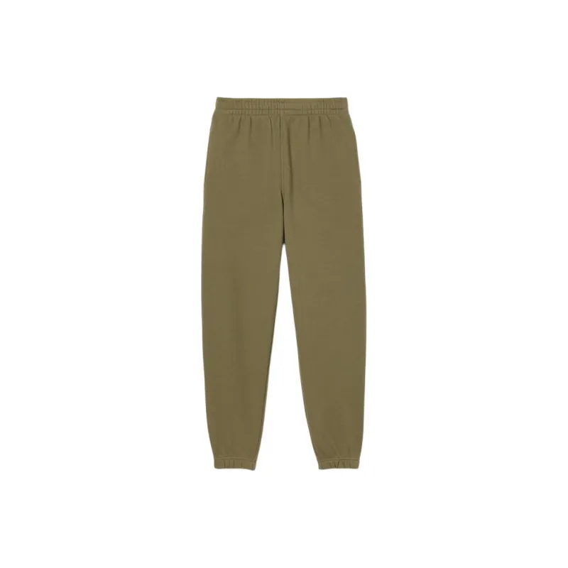LACOSTE Knitted Sports Pants Women's Khaki Green-0