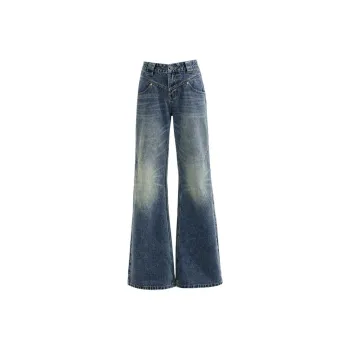 ZNZX Universal For All Seasons Jeans Unisex Vintage Blue