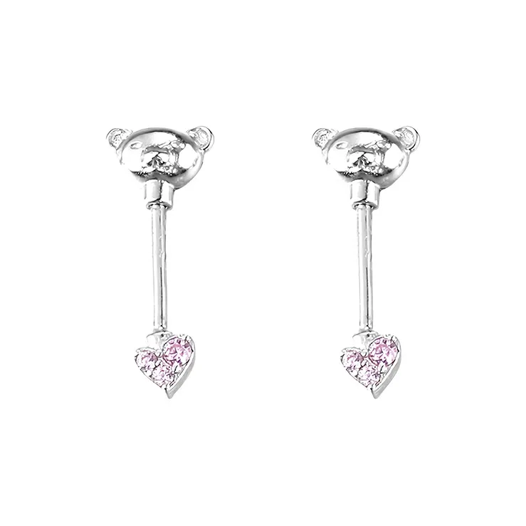 EAR PARTNER 925 Sterling Silver Stud Earrings Women's-4