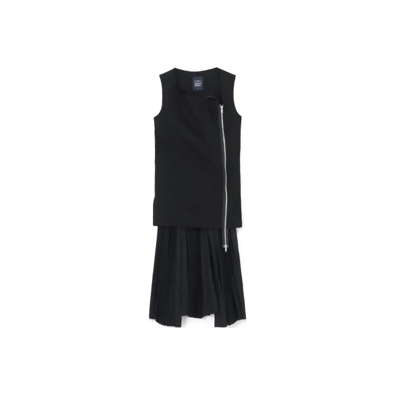 Yohji Yamamoto Sleeveless Dresses Women's Black-0
