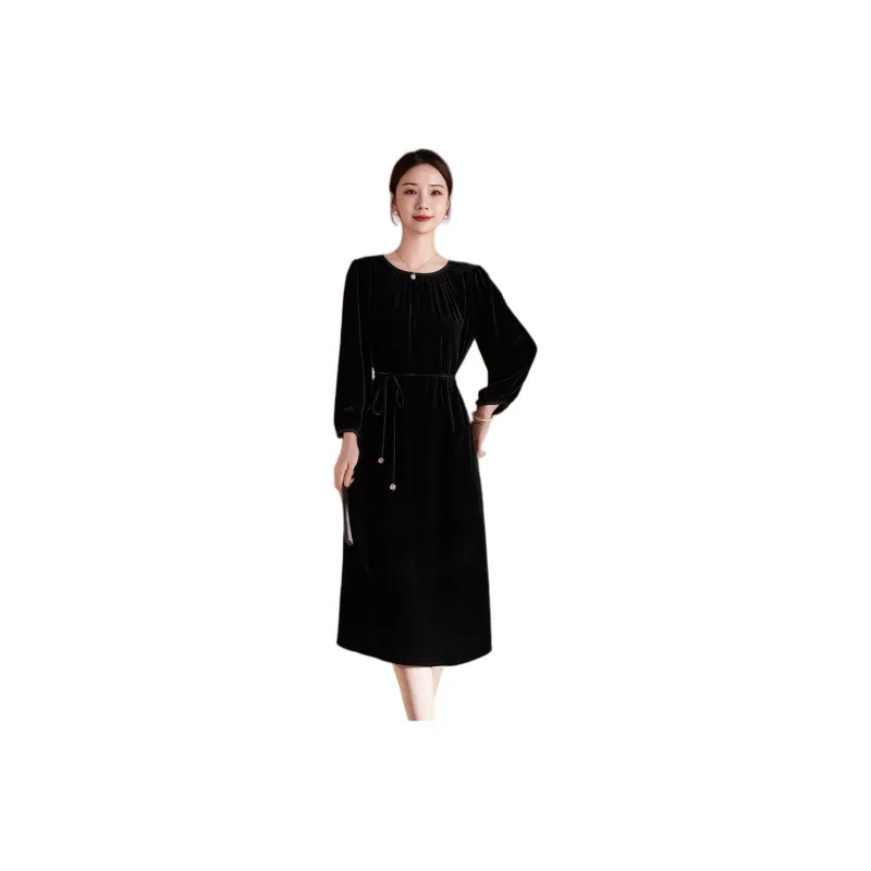 Ink Beauty Long Sleeved Dresses Women's-6