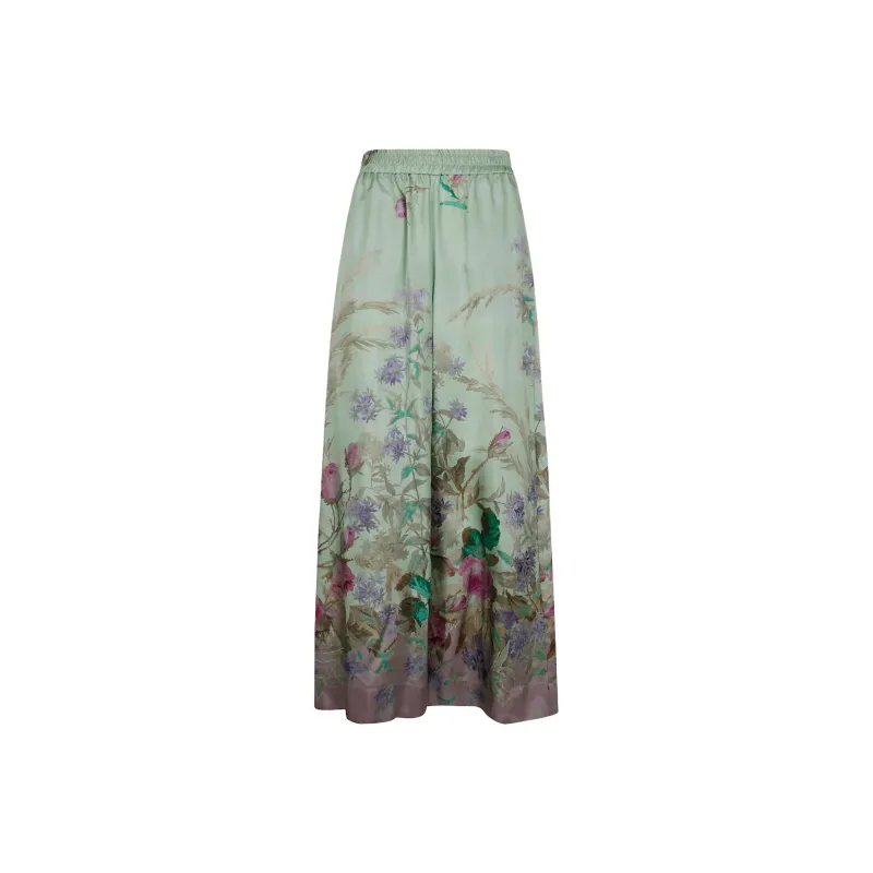 La DOUBLEJ. Heath Placée print Silk Trousers-0