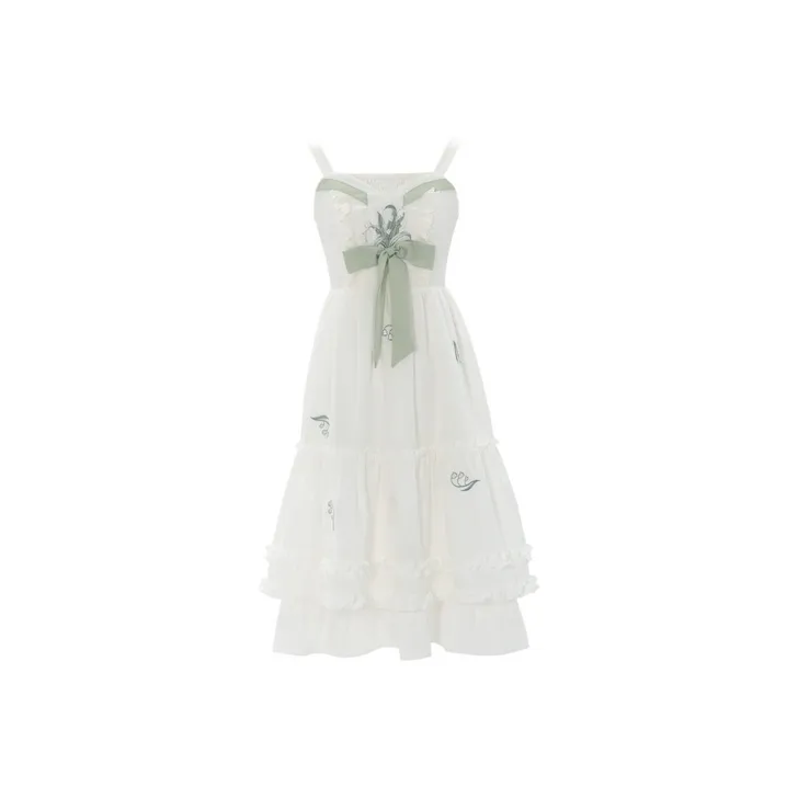 SNBL Slip Dresses Women's White-0