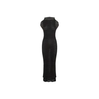 Jean Paul Gaultier Striped Maxi Dress