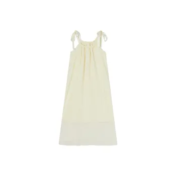 QYPRF Sleeveless Dresses Women's Apricot