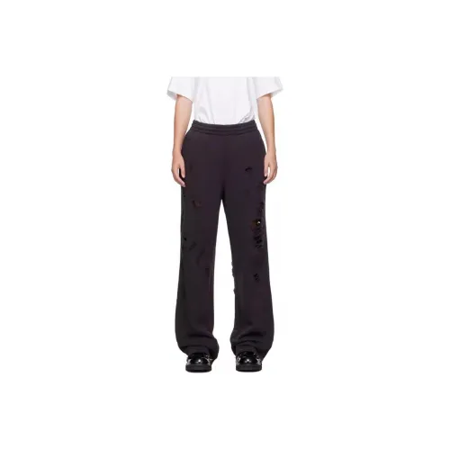 WE11DONE Knitted Sports Pants Women's Black