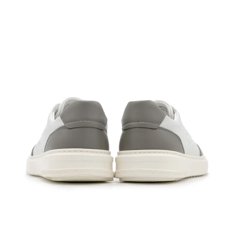 Satchi Height Increasing Low Top Skateboard Shoes, Casual Shoes Men's White-6