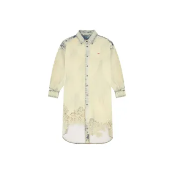 DIESEL Long-Sleeved Dresses Women's Yellow