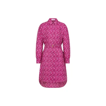 DIOR Long-Sleeved Dresses Women's Fuchsia